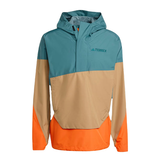 Adidas Terrex Xploric 2.5L Climaproof Anorak Preloved Teal / Cardboard / Semi Impact Orange