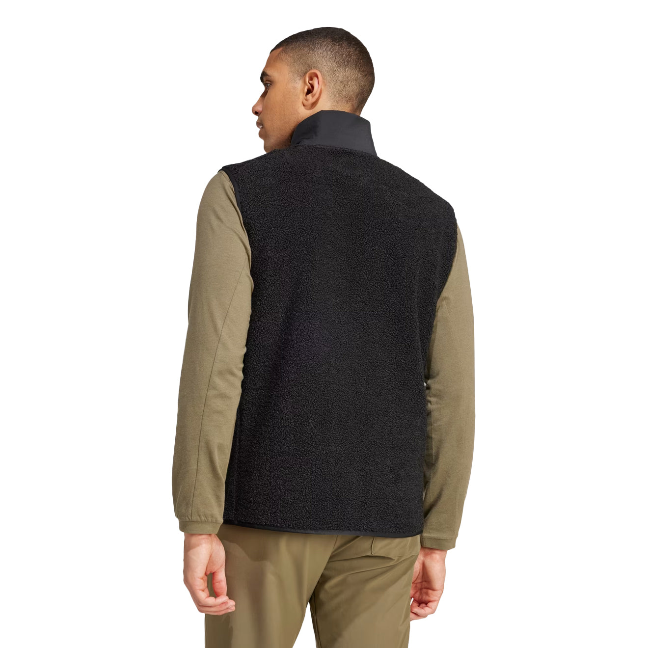 Adidas Terrex Xploric High Pile Fleece Vest Black - The Sporting Lodge