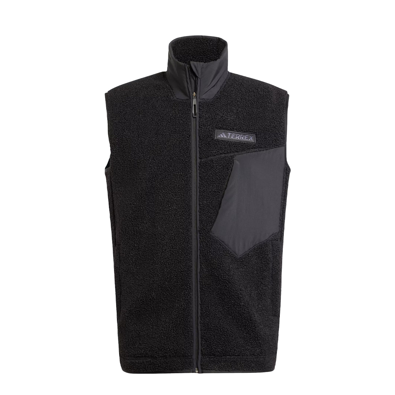 Adidas Terrex Xploric High Pile Fleece Vest Black - The Sporting Lodge