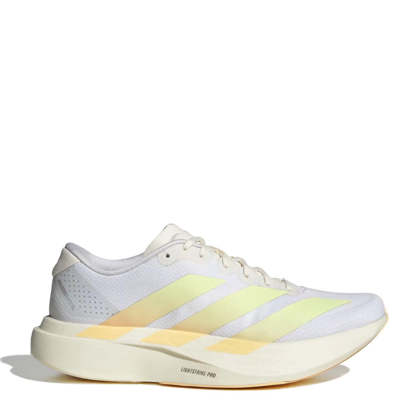 Adidas Womens Adizero Evo SL Woven Trainer Footwear White / Ice Tangerine / Off White