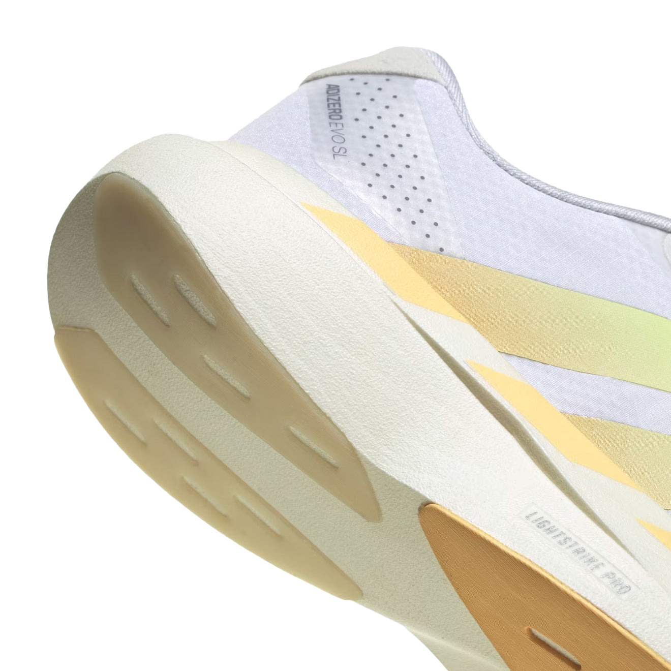 Adidas Womens Adizero Evo SL Woven Trainer Footwear White / Ice Tangerine / Off White