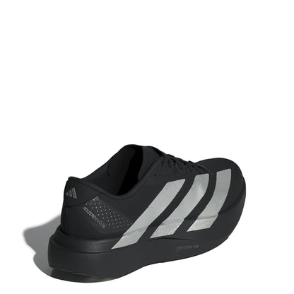 Adidas Womens Adizero Evo SL Woven Trainers Core Black / Silver Metallic / Carbon - The Sporting Lodge