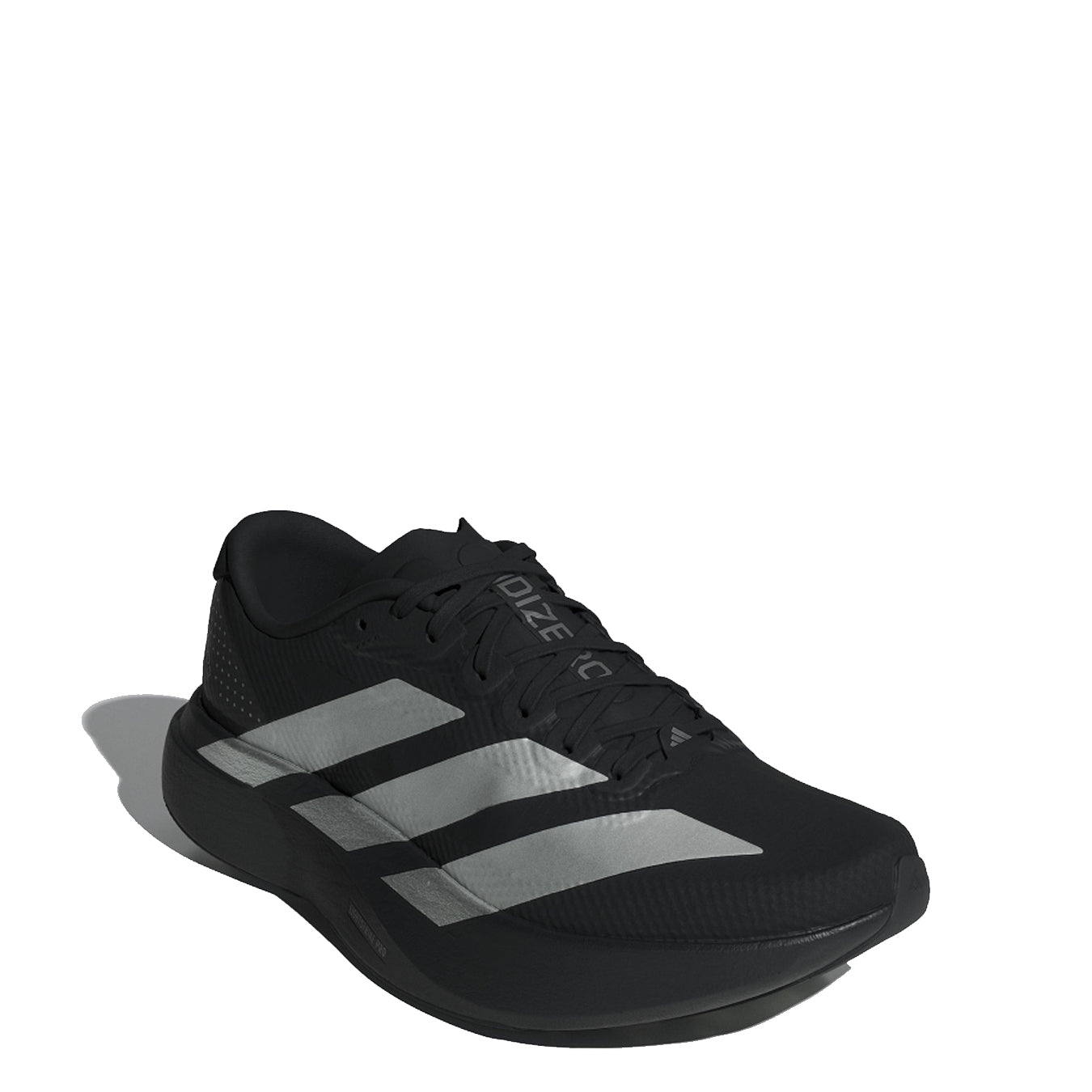 Adidas Womens Adizero Evo SL Woven Trainers Core Black / Silver Metallic / Carbon - The Sporting Lodge