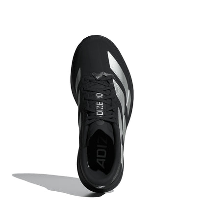 Adidas Womens Adizero Evo SL Woven Trainers Core Black / Silver Metallic / Carbon - The Sporting Lodge