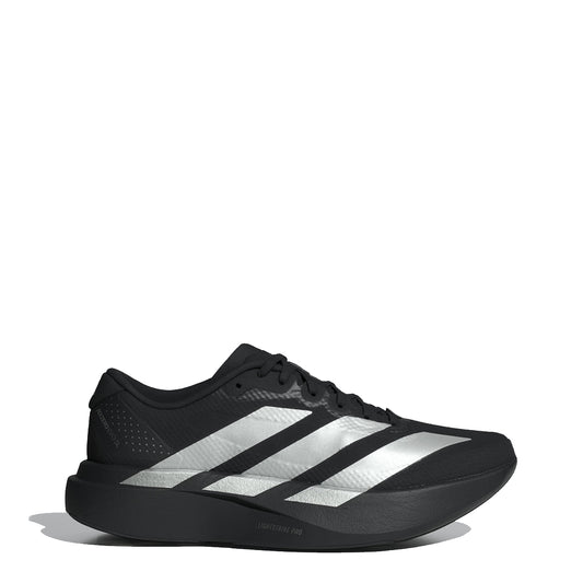 Adidas Womens Adizero Evo SL Woven Trainers Core Black / Silver Metallic / Carbon - The Sporting Lodge