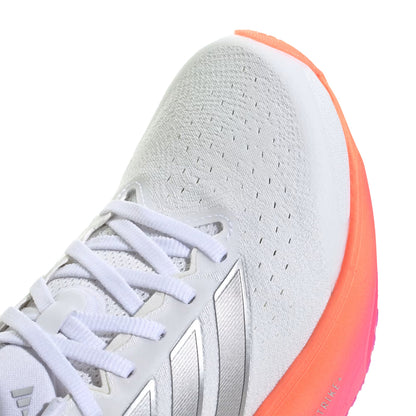 Adidas Womens Supernova Rise 3 Cloud White / Silver Metallic / Lucid Pink