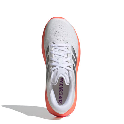 Adidas Womens Supernova Rise 3 Cloud White / Silver Metallic / Lucid Pink