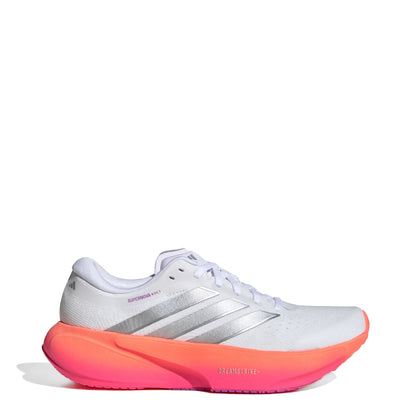 Adidas Womens Supernova Rise 3 Cloud White / Silver Metallic / Lucid Pink