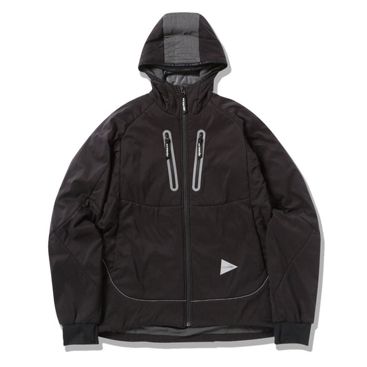 And Wander Womens Alpha AIR Hoodie Jacket Black - The Sporting Lodge