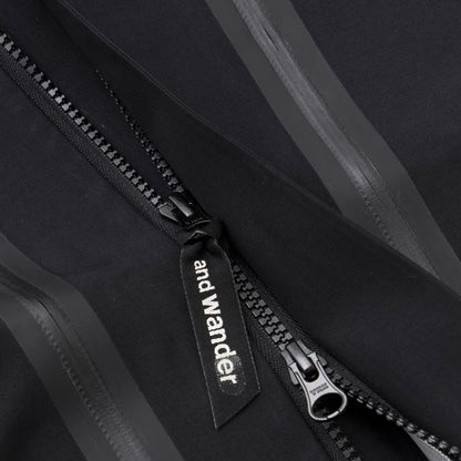 And Wander 2.5L Hiker Rain Jacket Black - The Sporting Lodge