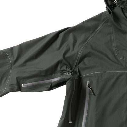 And Wander 3L UL Rain Jacket Green - The Sporting Lodge