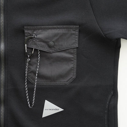 And Wander Airly Warm Full Zip Black