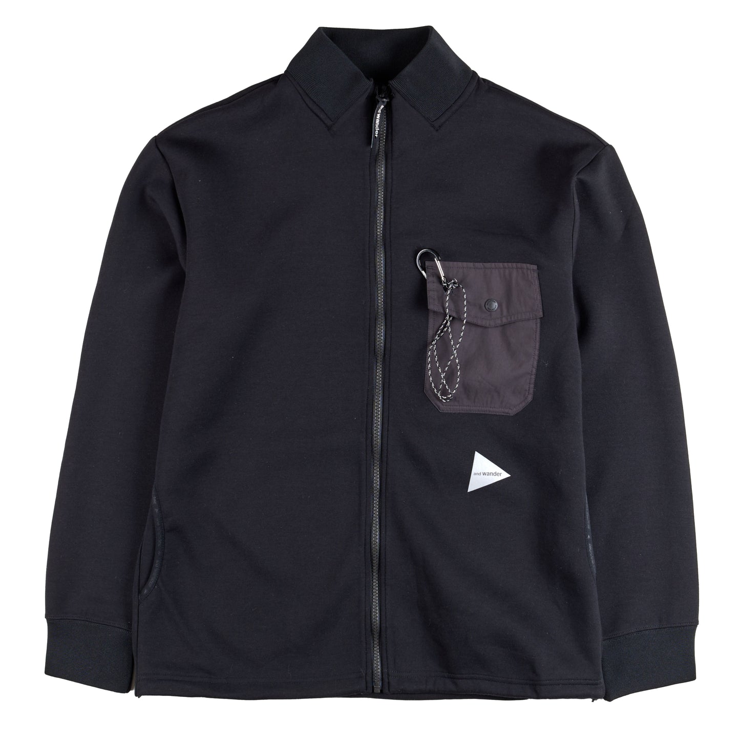 And Wander Airly Warm Full Zip Black