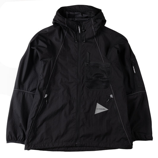And Wander Breath Rip Hoodie Black