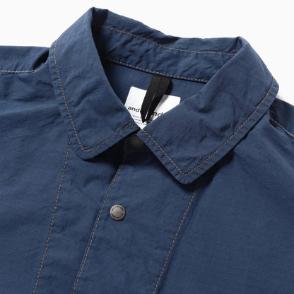 And Wander Cordura Cotton Rip Shirt Jacket Blue - The Sporting Lodge