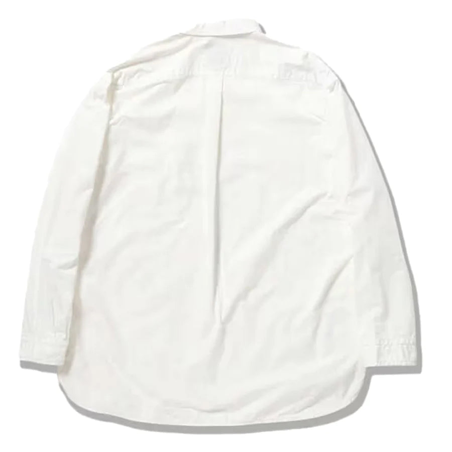 And Wander Cordura Typewriter L/S Over Shirt White - The Sporting Lodge