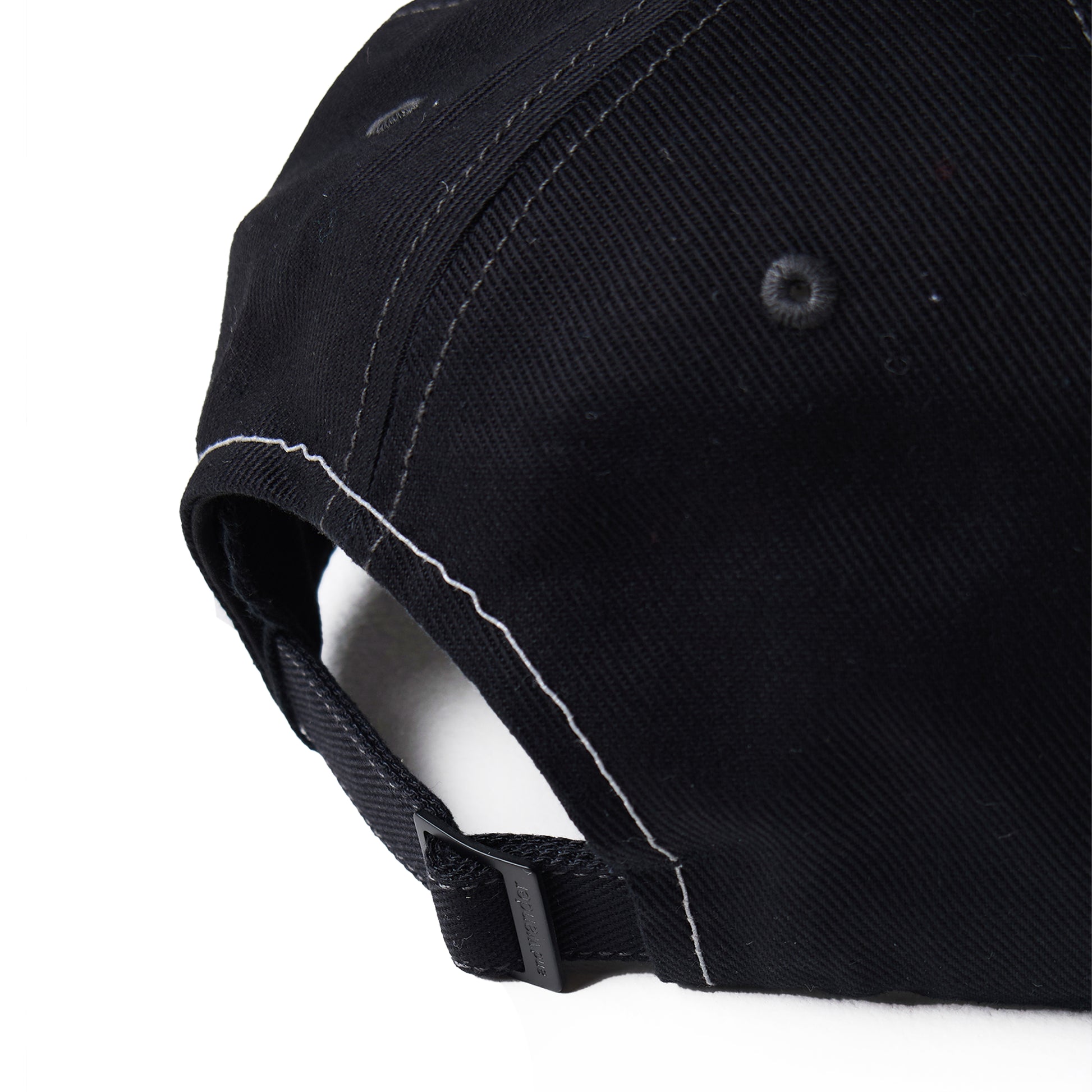 And Wander Cotton Twill Cap Black - The Sporting Lodge