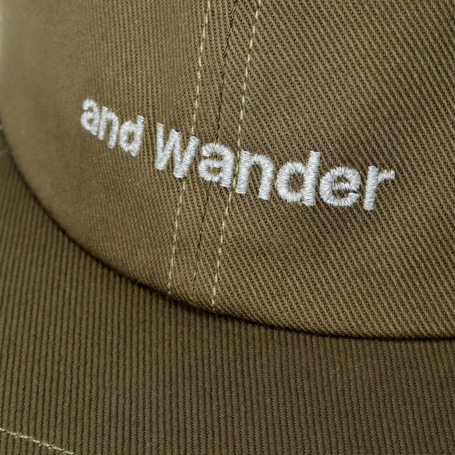 And Wander Cotton Twill Cap Khaki - The Sporting Lodge