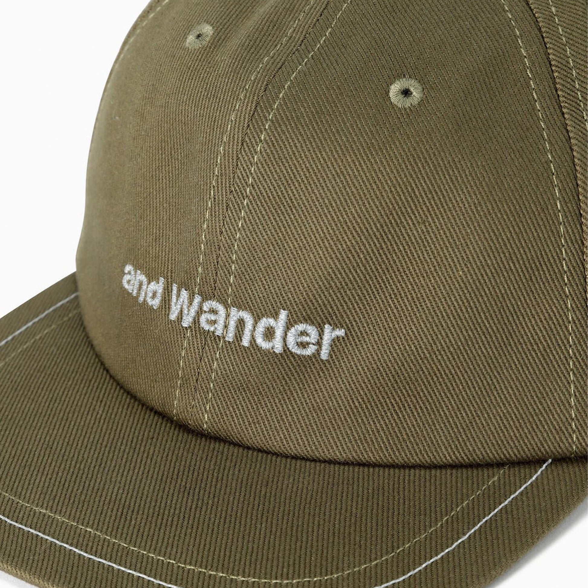 And Wander Cotton Twill Cap Khaki - The Sporting Lodge