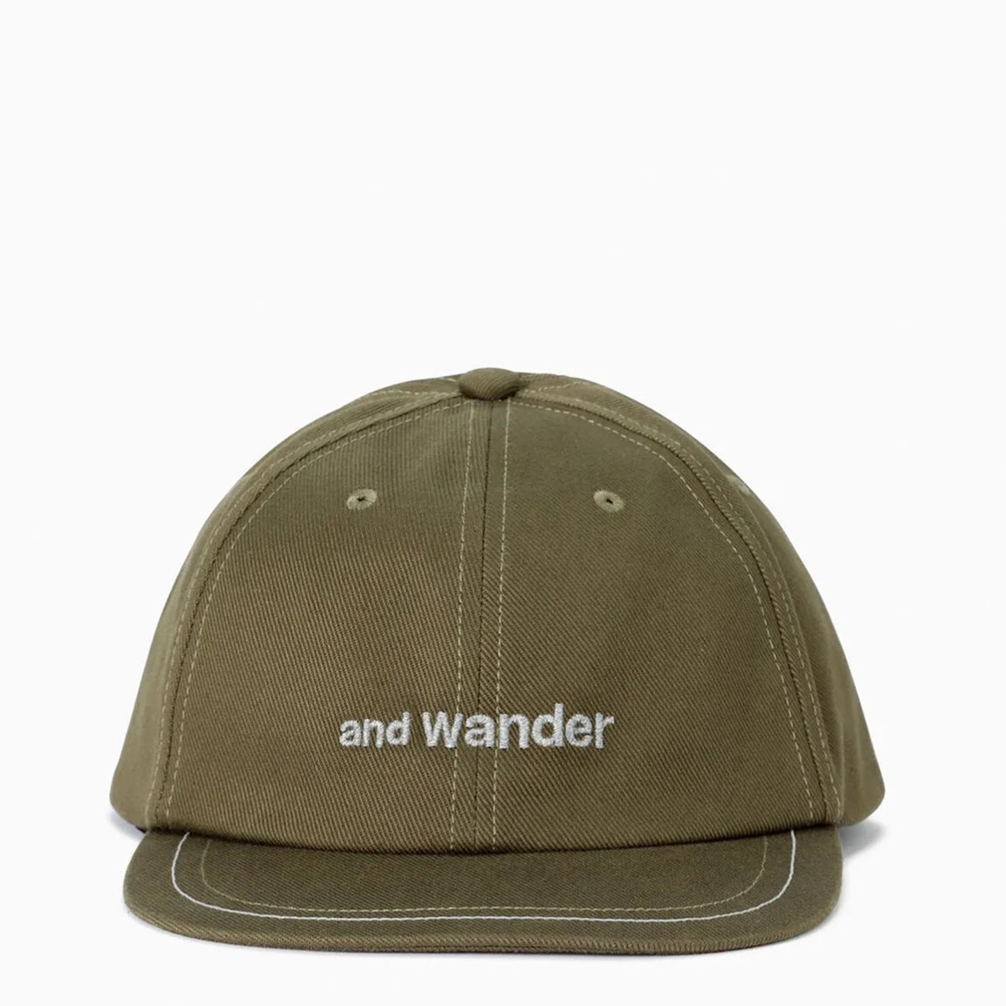 And Wander Cotton Twill Cap Khaki - The Sporting Lodge