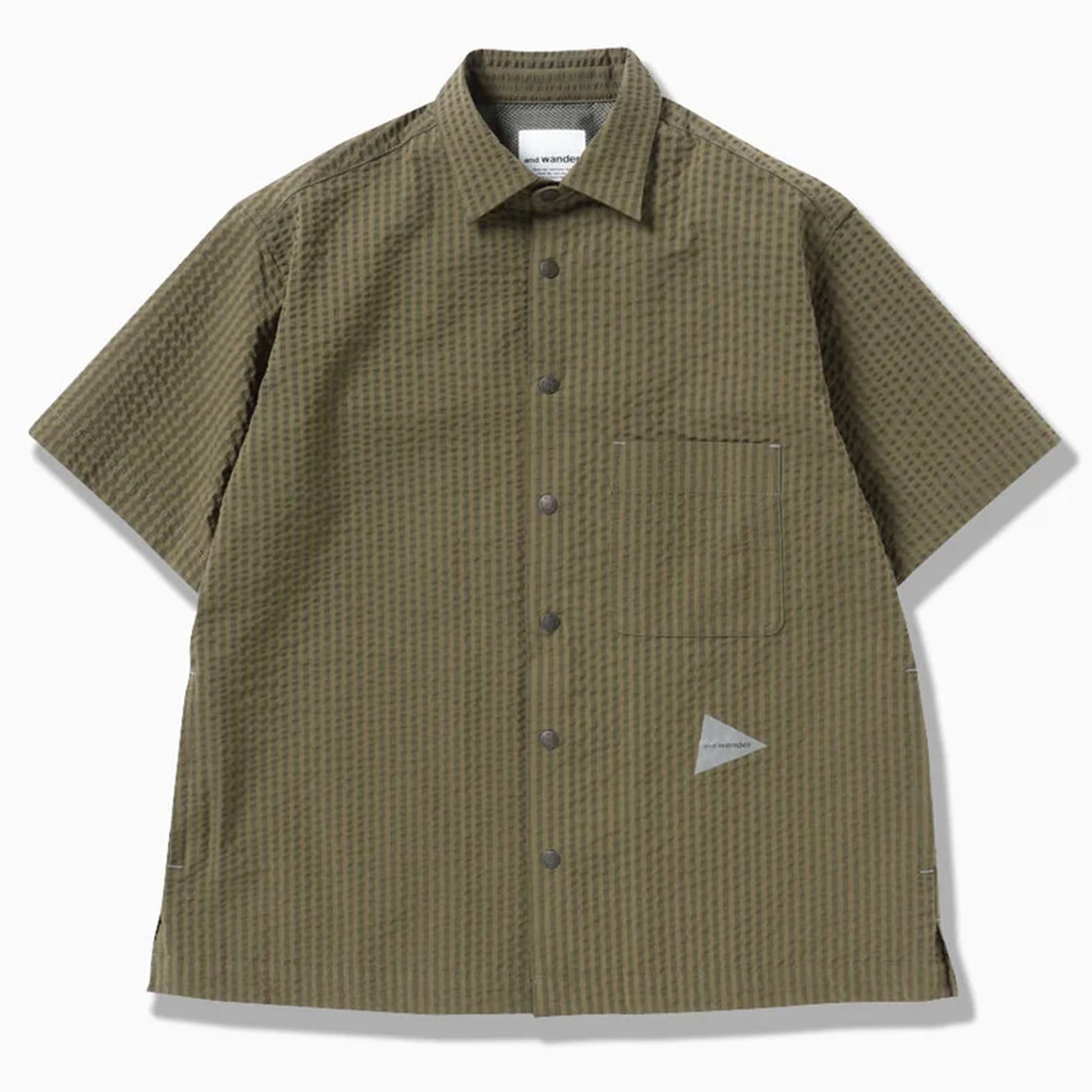 And Wander Dry Soft Seersucker S/S Shirt Beige - The Sporting Lodge