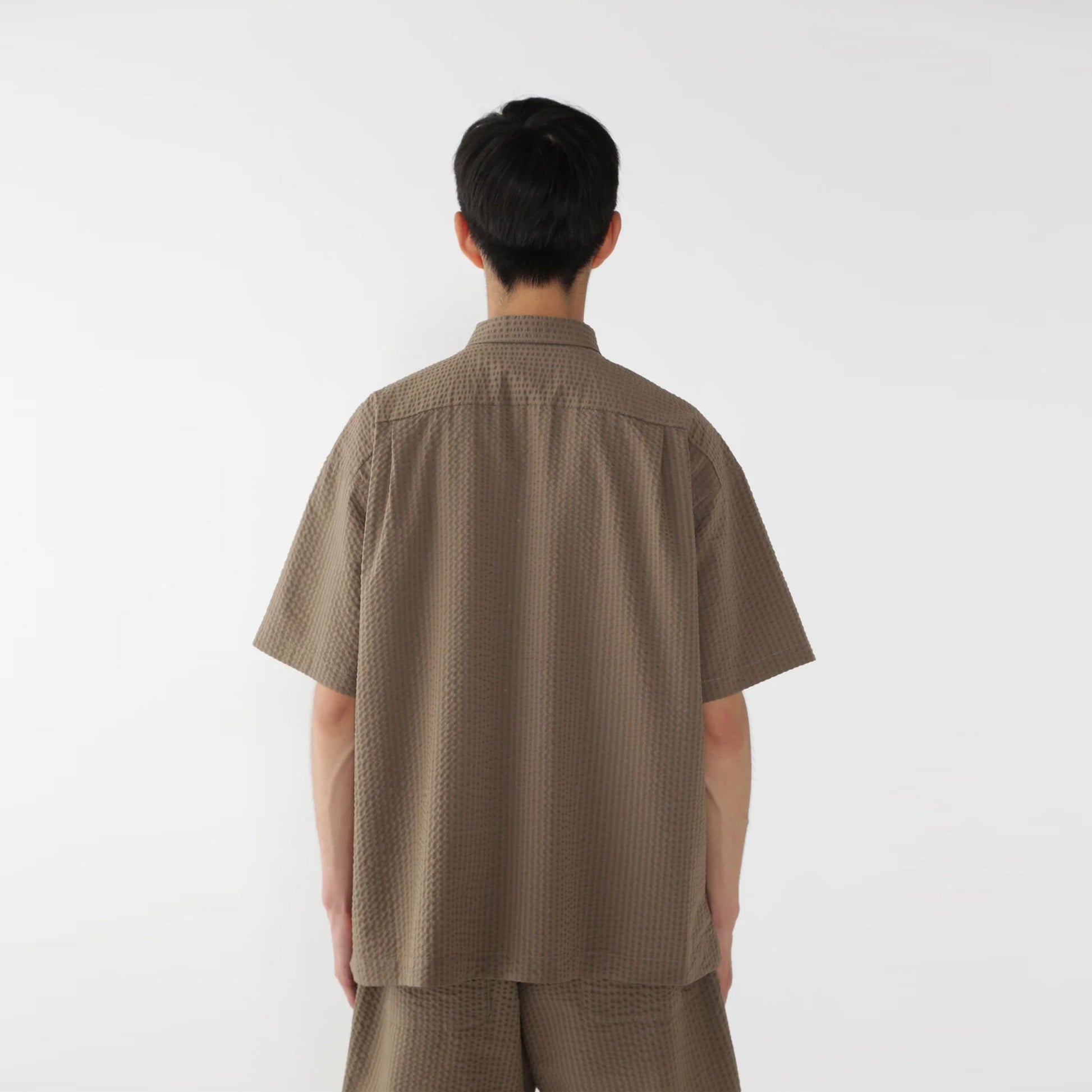 And Wander Dry Soft Seersucker S/S Shirt Beige - The Sporting Lodge