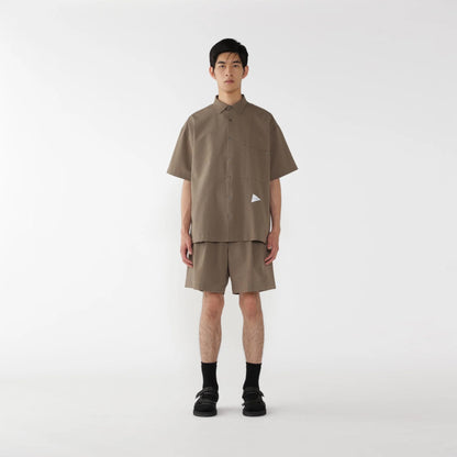 And Wander Dry Soft Seersucker S/S Shirt Navy