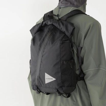 And Wander Ecopak 18L Backpack Black - The Sporting Lodge