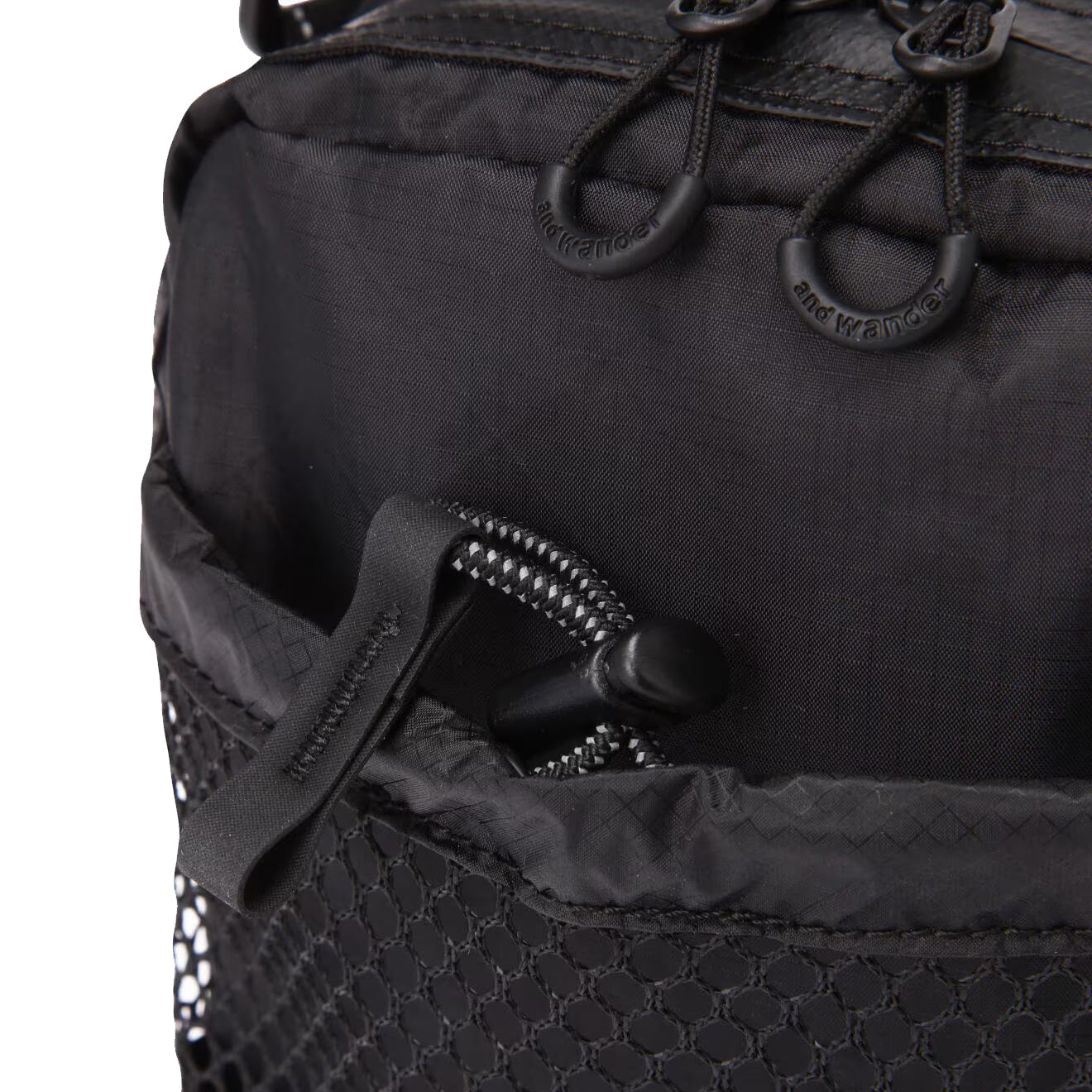 And Wander Ecopak Sholder Pouch Black - The Sporting Lodge