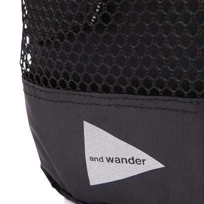 And Wander Ecopak Sholder Pouch Black - The Sporting Lodge