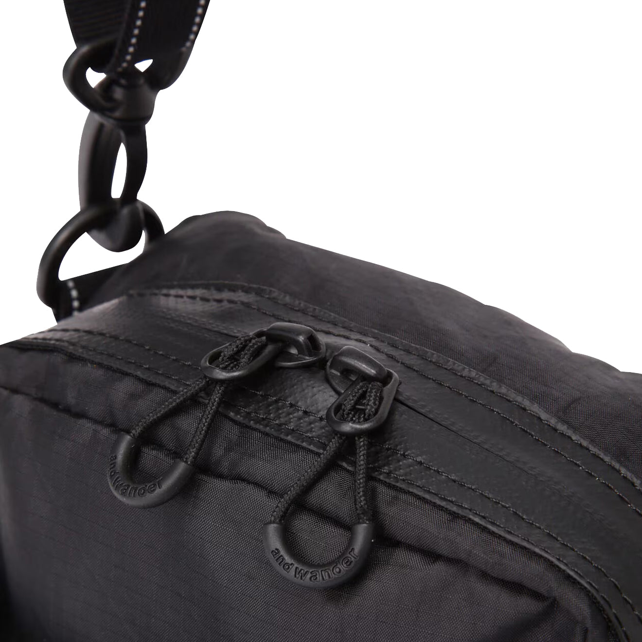 And Wander Ecopak Sholder Pouch Black - The Sporting Lodge