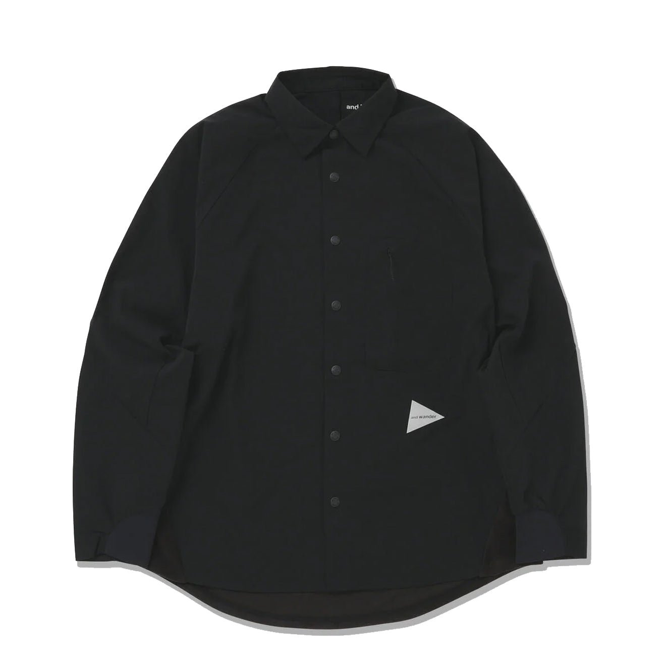 And Wander Fleece Base L/S Shirt Black