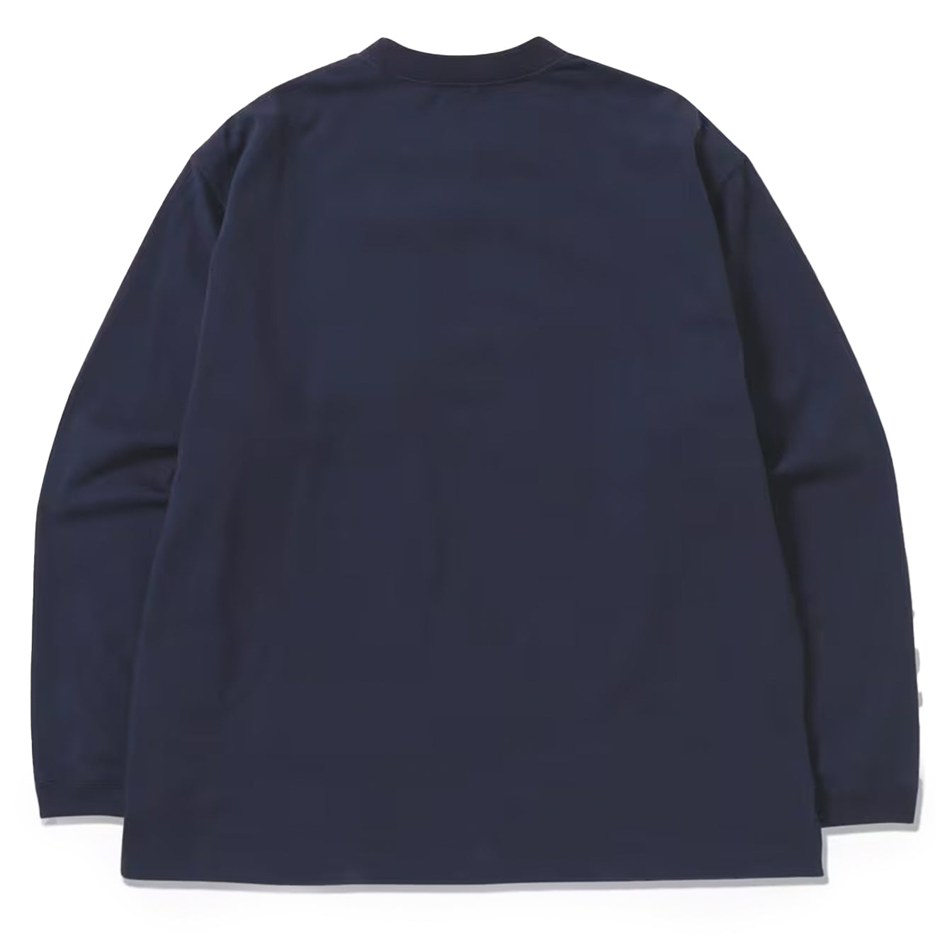 And Wander Heavy Cotton Pocket L/S Tee Navy - The Sporting Lodge