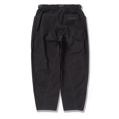 And Wander High Count Cloth Wide Pants Black