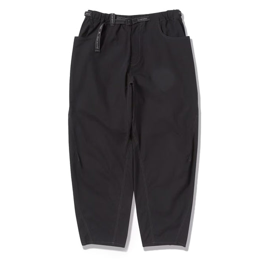 And Wander High Count Cloth Wide Pants Black - The Sporting Lodge
