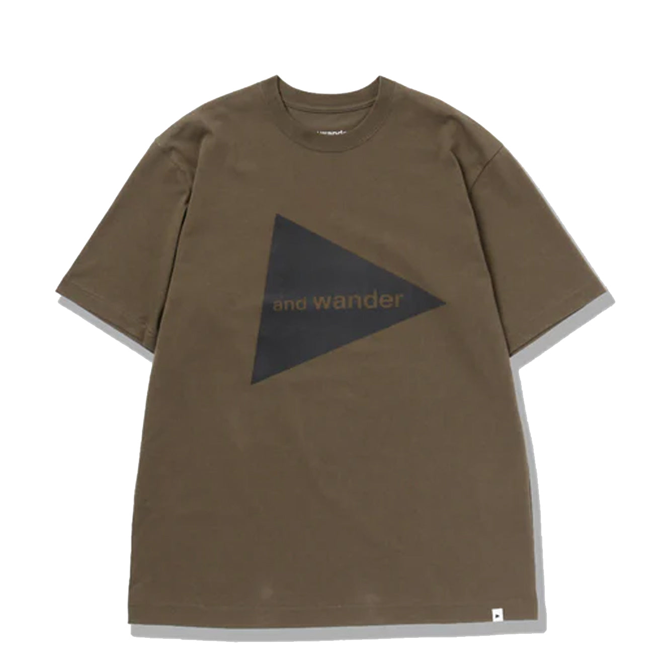 And Wander Logo S/S T-Shirt Khaki