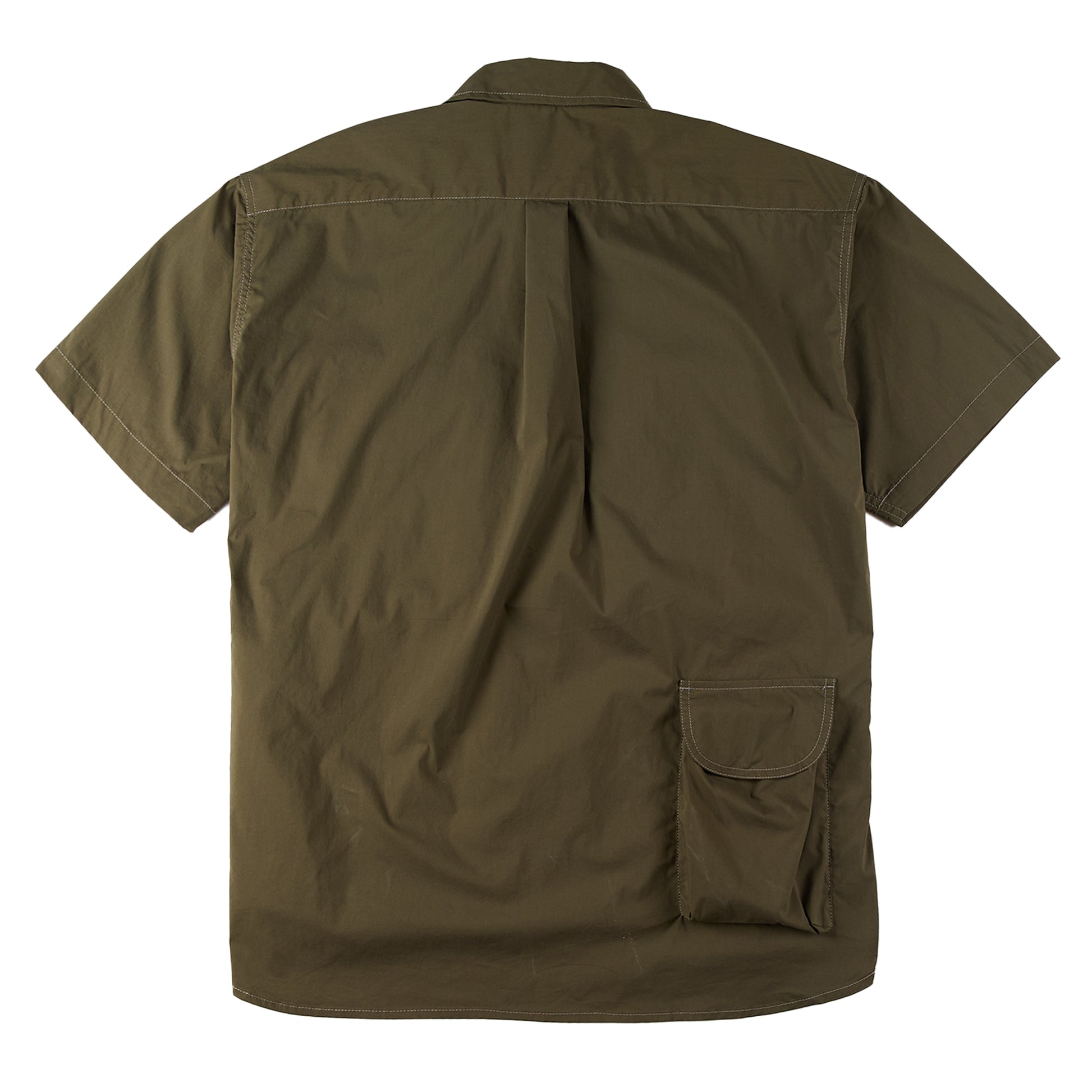 And Wander Multi Pocket S/S Shirt Khaki - The Sporting Lodge