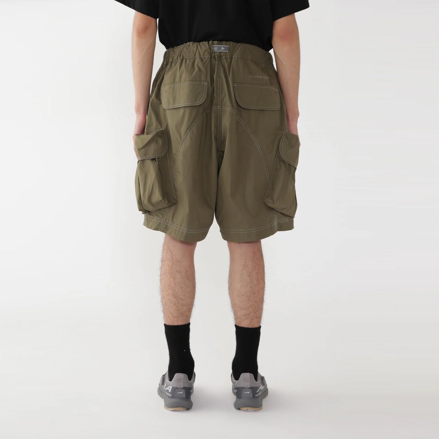And Wander Multi Pocket Short Pants Khaki