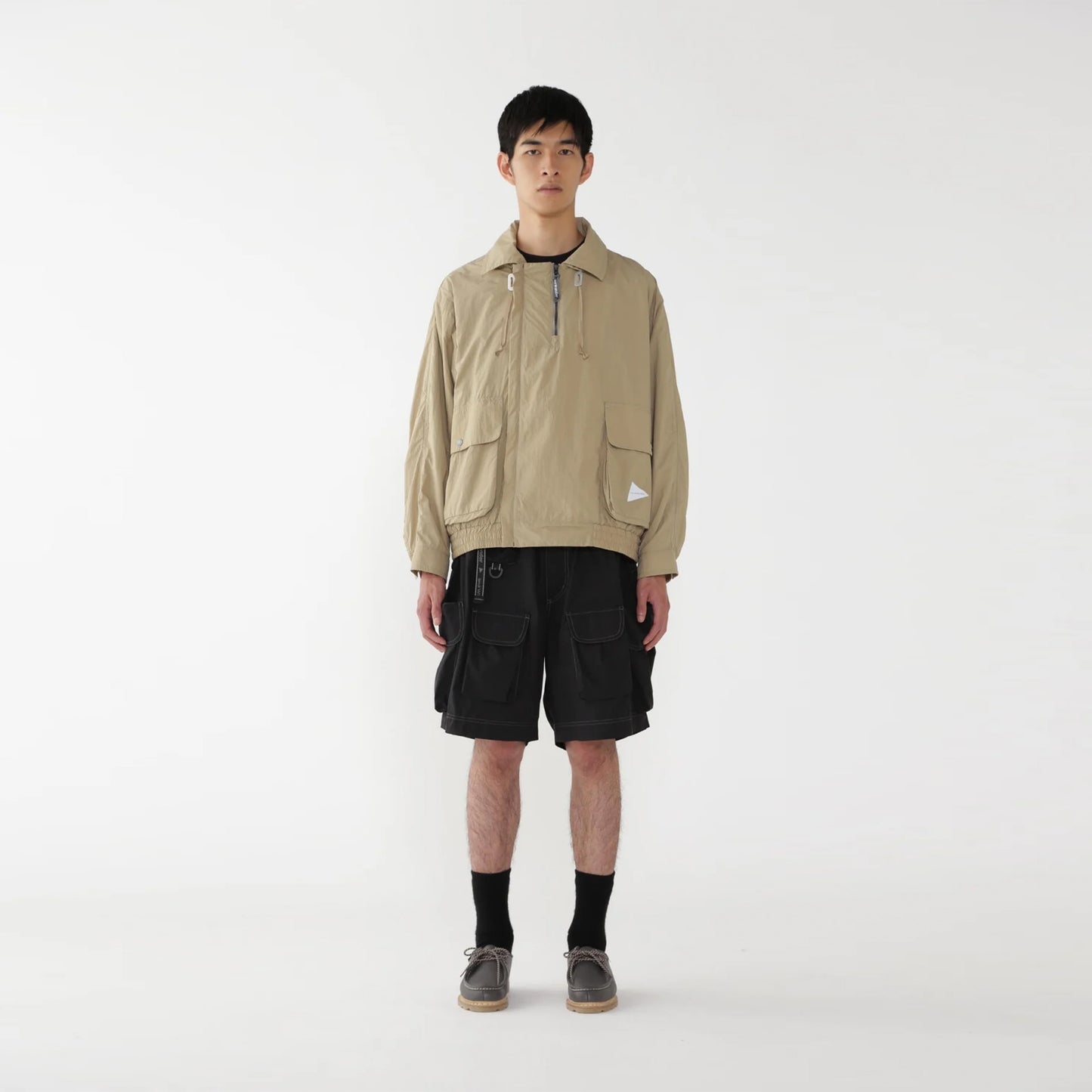 And Wander Multi Pocket Short Pants Black
