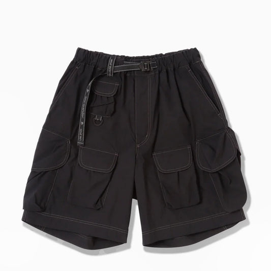 And Wander Multi Pocket Short Pants Black