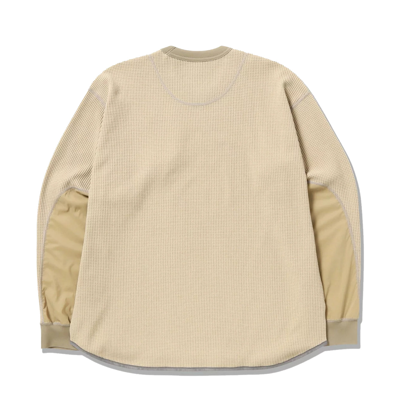 And Wander Pe Waffle Long Sleeve T Beige