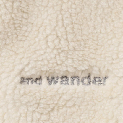 And Wander Womens Daijiro Ohara Map Key Boa Jacket Off White - The Sporting Lodge