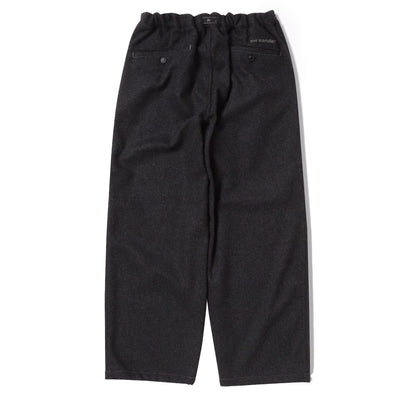 And Wander Womens Rewool Tweed Wide Pants Dark Gray - The Sporting Lodge