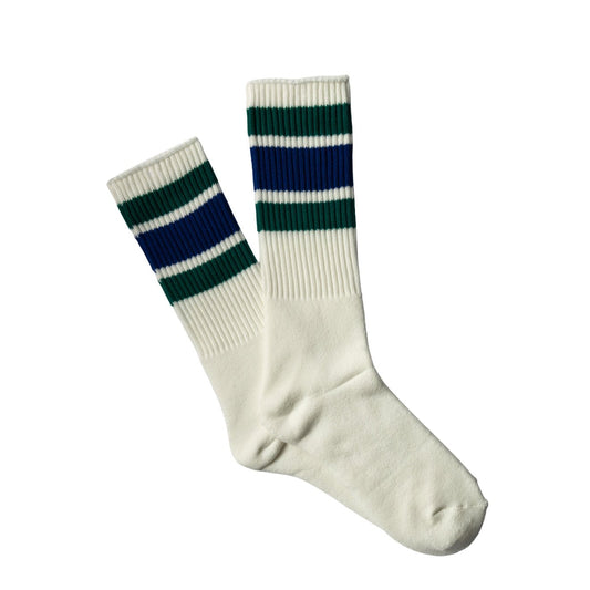 Anonymous Ism 3 Line Crew Sock Green Melange - The Sporting Lodge