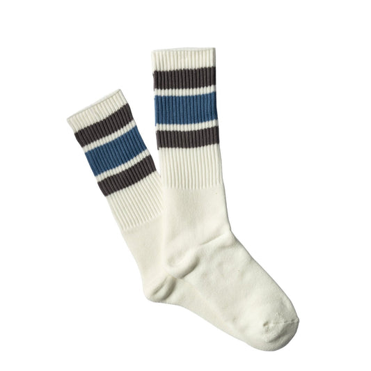 Anonymous Ism 3 Line Crew Sock Mid Grey - The Sporting Lodge