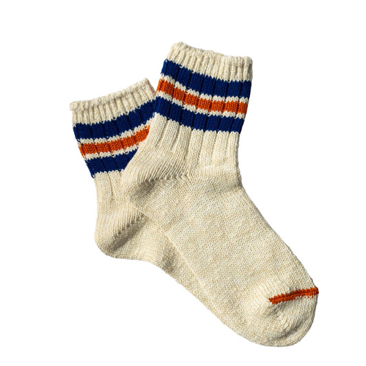 Anonymous Ism 3 Line Slub Q Sock Blue / Orange - The Sporting Lodge