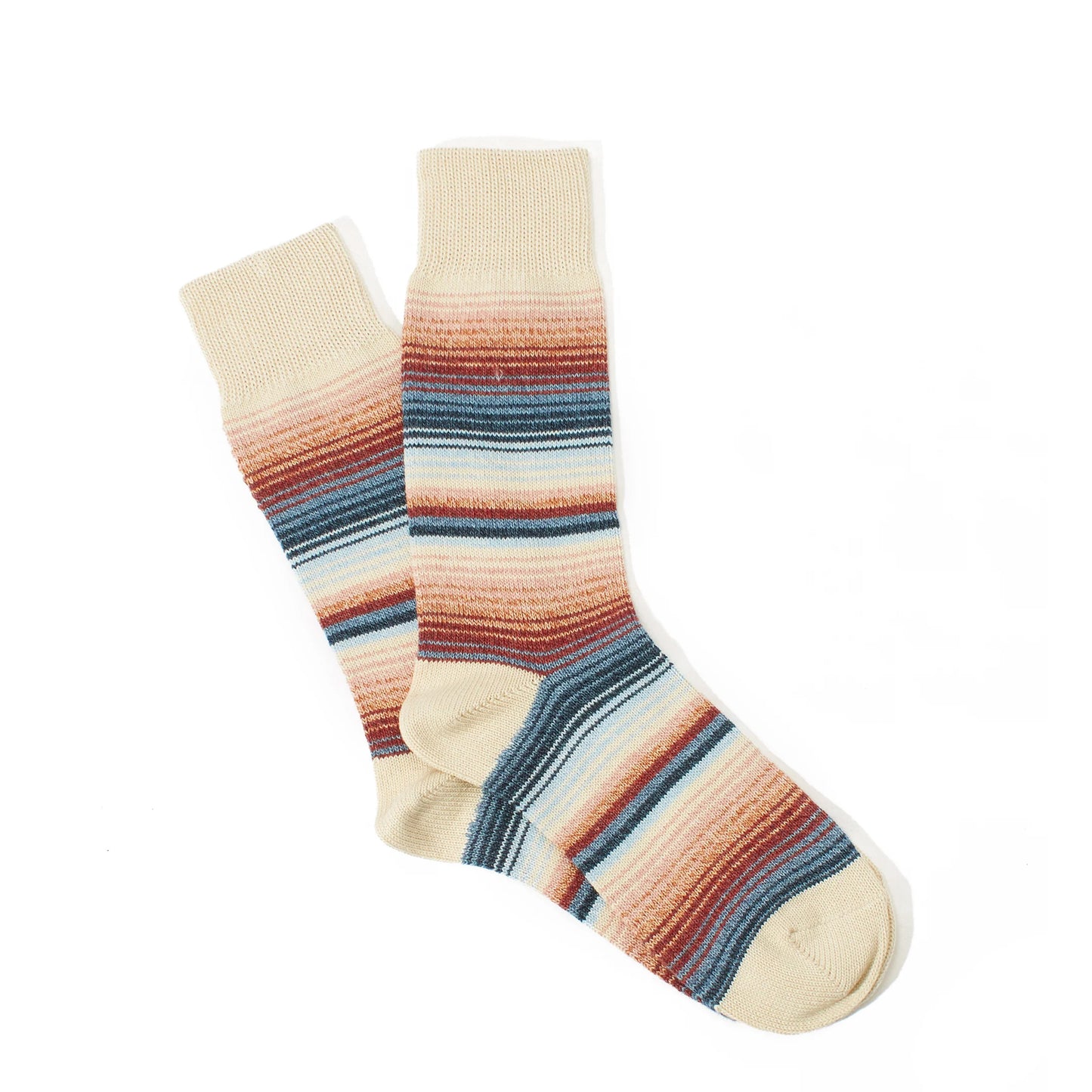 Anonymous Ism Sarape Stripes Crew Oatmeal - The Sporting Lodge