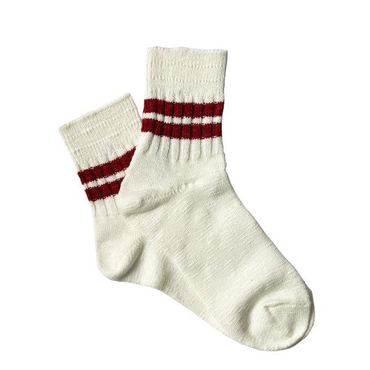 Anonymous Ism Slub Line Q Sock Red - The Sporting Lodge