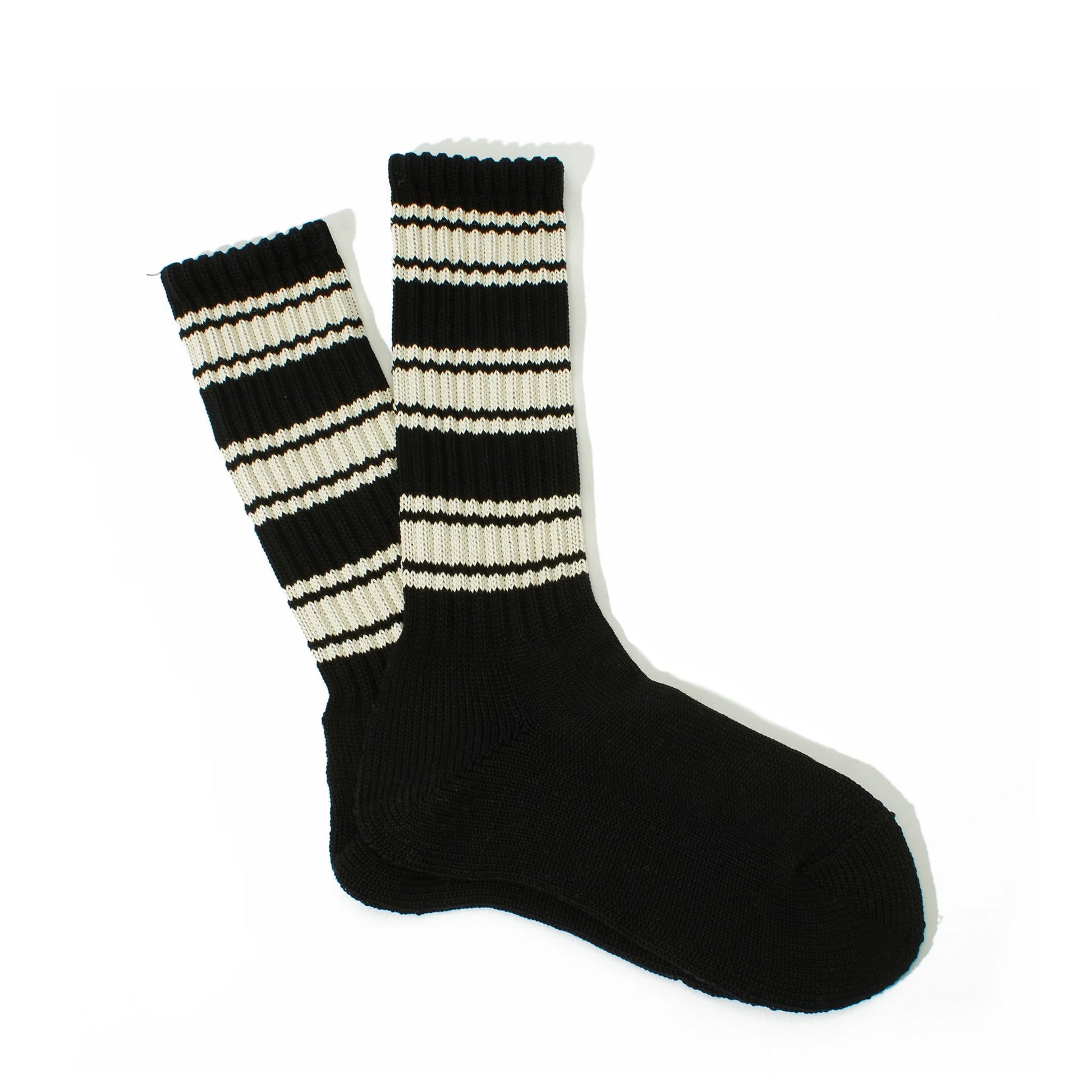 Anonymous Ism Stripes Pile Crew Black - The Sporting Lodge