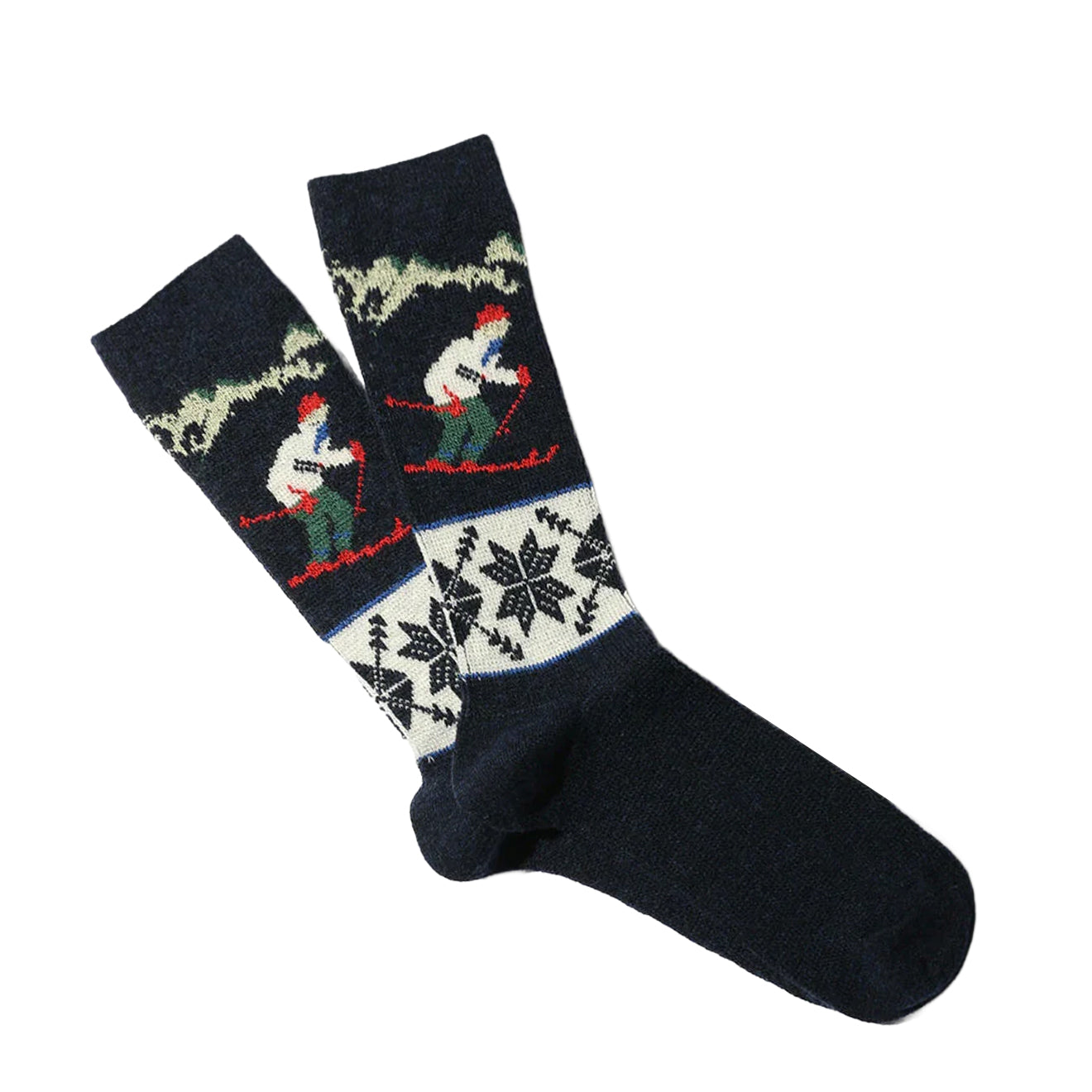 Anonymous Ism Wool Ski JQ Crew Socks Navy